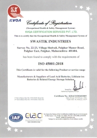 ISO 45001 Occupational Health & Safety Certificate